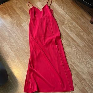 NBD Long Red Dress